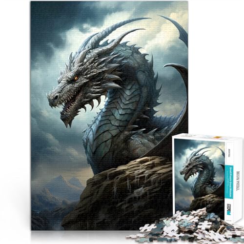 Spielspielzeug Drachen-Kunstwerk 1000-teilige Puzzles für Erwachsene 26x38cm Geeignet für die Schreibtischdekoration für ab 14 Jahren von LGNBTGM