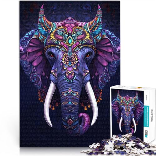 Spielspielzeug Elefantenkönig Kunst Teenager-Puzzle 1000 Teile 70x100cm Wohnkunstdekor für ab 14 Jahren Spielspielzeug Elefantenkönig Kunst Teenager-Puzzle 1000 Teile 70x100cm Wohnkunstdekor für ab 14 Jahren von LGNBTGM