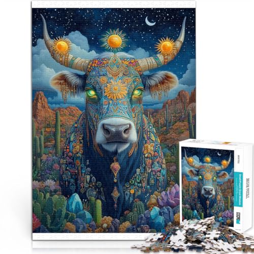 Spielspielzeug Farbige Kuh Puzzle 1000 Teile für Jugendliche 26x38cm Geburtstagsgeschenk für ab 14 Jahren Spielspielzeug Farbige Kuh Puzzle 1000 Teile für Jugendliche 26x38cm Geburtstagsgeschenk für ab 14 Jahren von LGNBTGM