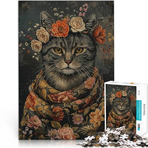 Spielspielzeug Katze mit Blumen Teenager-Puzzle 1000 Teile 70x100cm Lustiges Geschenk für und ab 14 Jahren Spielspielzeug Katze mit Blumen Teenager-Puzzle 1000 Teile 70x100cm Lustiges Geschenk für und ab 14 Jahren von LGNBTGM