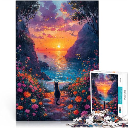 Spielspielzeug Katze träumt Landschaft Teenager 1000 Teile Puzzle 70x100cm Geburtstagsgeschenk ab 14 Jahren Spielspielzeug Katze träumt Landschaft Teenager 1000 Teile Puzzle 70x100cm Geburtstagsgeschenk ab 14 Jahren von LGNBTGM
