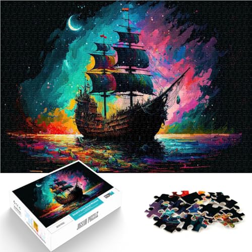 Spielspielzeug Piratenschiff bunt 2000-teilige Puzzles für Erwachsene 70x100cm Wanddekoration Spielspielzeug Piratenschiff bunt 2000-teilige Puzzles für Erwachsene 70x100cm Wanddekoration von LGNBTGM