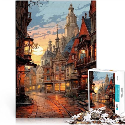 Spielspielzeug europäische Stadt 1000-teiliges Puzzle für Teenager 70x100cm Tolles Geschenk für Spiele für und ab 14 Jahren Spielspielzeug europäische Stadt 1000-teiliges Puzzle für Teenager 70x100cm Tolles Geschenk für Spiele für und ab 14 Jahren von LGNBTGM