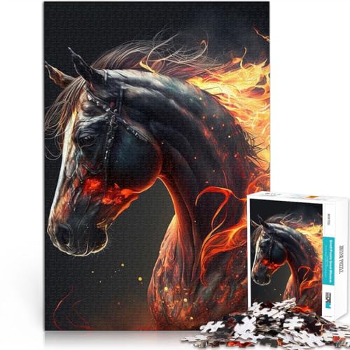 Spielspielzeug schwarzes Pferd 2000-Teile-Puzzle für Erwachsene 70x100cm Wichtelgeschenke für ab 14 Jahren Spielspielzeug schwarzes Pferd 2000-Teile-Puzzle für Erwachsene 70x100cm Wichtelgeschenke für ab 14 Jahren von LGNBTGM