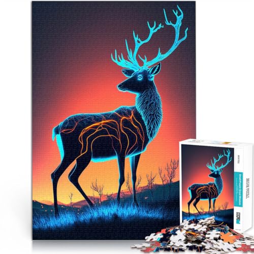 Spielzeug-Intellektuelles Spiel Elchtier Teenager 1000-teiliges Puzzle 26x38cm Lernspiel für Geburtstag, Weihnachten ab 14 Jahren Spielzeug-Intellektuelles Spiel Elchtier Teenager 1000-teiliges Puzzle 26x38cm Lernspiel für Geburtstag, Weihnachten ab 14 Jahren von LGNBTGM