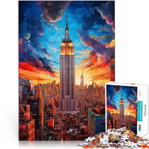 Spielzeug-Intellektuelles Spiel Empire State Building, New York ~ Teenager-Puzzles 1000 Teile 38x52cm Tolles Geschenk für Spiele für 14+ von LGNBTGM