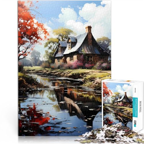 Spielzeug-Intellektuelles Spiel Erstaunlich Bunte Landschaft 1000-Teile-Puzzle für Teenager 26x38cm Heimdekoration Spielzeug von LGNBTGM