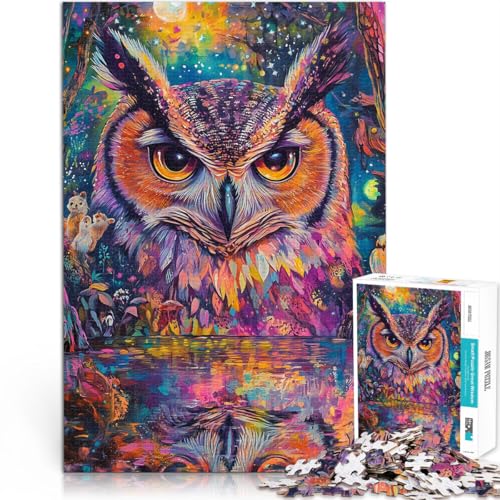 Spielzeug-Intellektuelles Spiel Farbgemälde Eule Puzzle 1000 Teile für Teenager 26x38cm für Heimdekoration für ab 14 Jahren Spielzeug-Intellektuelles Spiel Farbgemälde Eule Puzzle 1000 Teile für Teenager 26x38cm für Heimdekoration für ab 14 Jahren von LGNBTGM