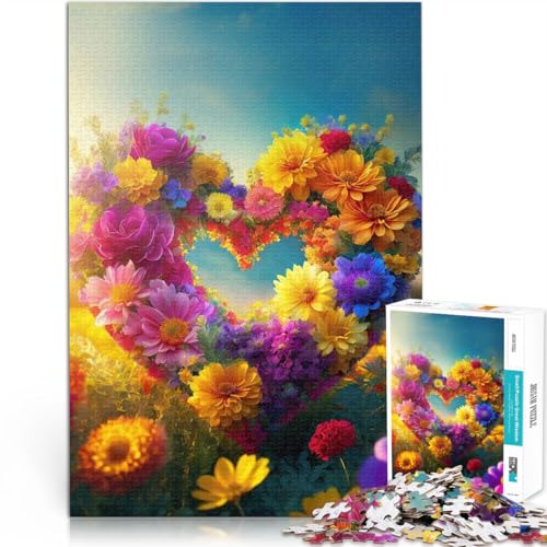 Spielzeug-Intellektuelles Spiel Herz aus Blumen Puzzle für Erwachsene 2000 Teile 70x100cm Lustiges Geschenk für 14+ Spielzeug-Intellektuelles Spiel Herz aus Blumen Puzzle für Erwachsene 2000 Teile 70x100cm Lustiges Geschenk für 14+ von LGNBTGM