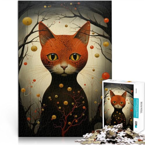 Spielzeug-Intellektuelles Spiel Katzenkunst Puzzle für Erwachsene 1000 Teile 26x38cm Tolle Geschenke und Spielzeuge ab 14 Jahren von LGNBTGM