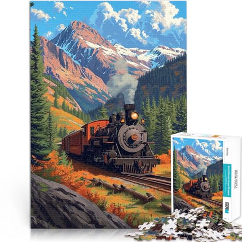 Spielzeug-Intellektuelles Spiel Retro-Lokomotive Puzzle 1000 Teile für Erwachsene 26x38cm Tolles Geschenk für Spiele für und ab 14 Jahren Spielzeug-Intellektuelles Spiel Retro-Lokomotive Puzzle 1000 Teile für Erwachsene 26x38cm Tolles Geschenk für Spiele für und ab 14 Jahren von LGNBTGM