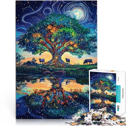 Spielzeug-Intellektuelles Spiel Schöner Baum Puzzle 1000 Teile für Teenager 70x100cm Künstlersammlung, Bildende Kunst für ab 14 Jahren von LGNBTGM
