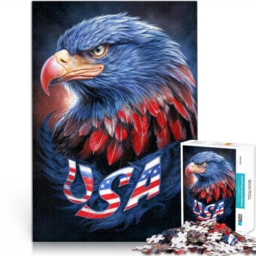 Spielzeug Lernspiele Stressabbau Amerikanischer Adler 1000-teilige Puzzles für Teenager 50x75cm Lustiges Geschenk für und ab 14 Jahren Spielzeug Lernspiele Stressabbau Amerikanischer Adler 1000-teilige Puzzles für Teenager 50x75cm Lustiges Geschenk für und ab 14 Jahren von LGNBTGM