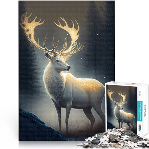 Spielzeug Lernspiele Stressabbau Elchtier Teenager 1000 Teile Puzzle 26x38cm Tolle Geschenke und Spielzeuge Geeignet ab 14 Jahren von LGNBTGM