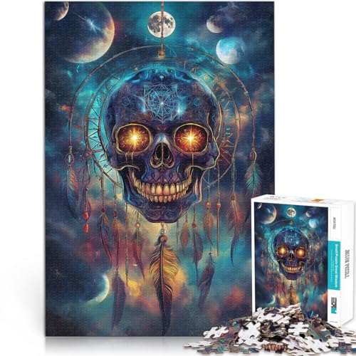 Spielzeug Lernspiele Stressabbau Fantasy-Magie-Totenkopf 2000-teiliges Puzzle für Erwachsene 70x100cm Geburtstagsgeschenke von LGNBTGM