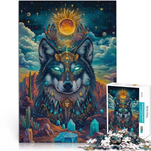 Spielzeug Lernspiele Stressabbau Heiliger Wolfskönig Teenager 2000 Teile Puzzle 70x100cm einzigartiges Herausforderungsspiel Geeignet ab 14 Jahren von LGNBTGM