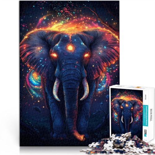 Spielzeug Lernspiele Stressabbau Magischer Elefant Teenager-Puzzle 1000 Teile 50x75cm Tolle Geschenke und Spielzeuge Geeignet ab 14 Jahren von LGNBTGM