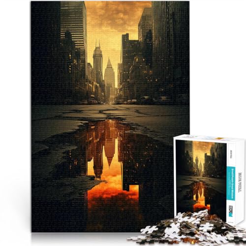 Spielzeug Lernspiele Stressabbau Skyline der Stadt Puzzle 2000 Teile für Jugendliche 70x100cm tolles Geschenk ab 14 Jahren von LGNBTGM