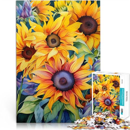 Spielzeug Lernspiele Stressabbau Sonnenblumen Teenager 2000 Teile Puzzle 70x100cm Tolle Geschenke und Spielzeuge ab 14 Jahren von LGNBTGM