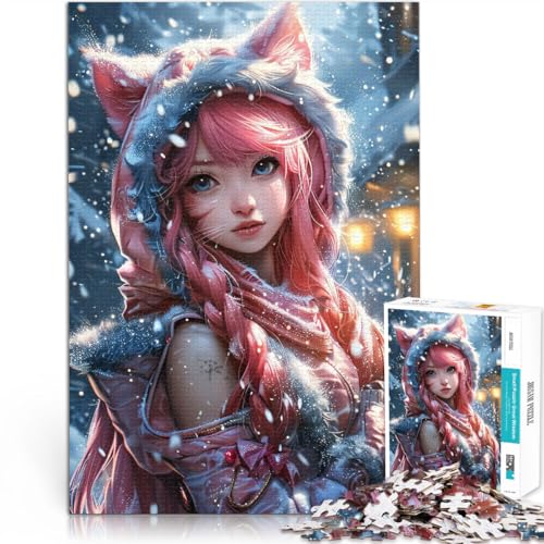 Spielzeug Lernspiele Stressabbau Süßes verschneites Anime-Mädchen 1000-teiliges Puzzle für Teenager 26x38cm Tolles Geschenk für Spiele für und ab 14 Jahren Spielzeug Lernspiele Stressabbau Süßes verschneites Anime-Mädchen 1000-teiliges Puzzle für Teenager 26x38cm Tolles Geschenk für Spiele für und ab 14 Jahren von LGNBTGM