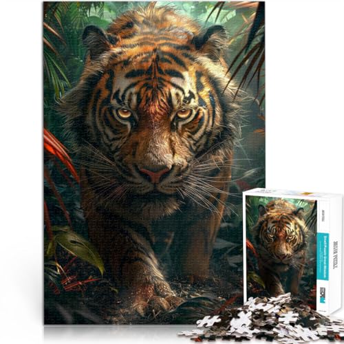 Spielzeug Lernspiele Stressabbau Tiger im tropischen Wald Puzzle 1000 Teile für Erwachsene 38x52cm Kunstwerk Geschenk Spielzeug Lernspiele Stressabbau Tiger im tropischen Wald Puzzle 1000 Teile für Erwachsene 38x52cm Kunstwerk Geschenk von LGNBTGM