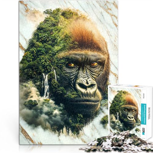 Spielzeug Lernspiele Stressabbau Wächter des Dschungels 1000-teilige Puzzles für Erwachsene 38x52cm Wohnkunstdekor von LGNBTGM