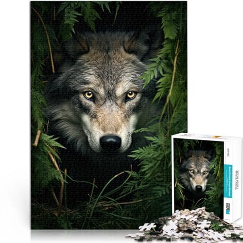 Spielzeug Lernspiele Stressabbau Wolf Art Teenager-Puzzle 1000 Teile 38x52cm Tolle Geschenke und Spielzeuge Geeignet ab 14 Jahren von LGNBTGM