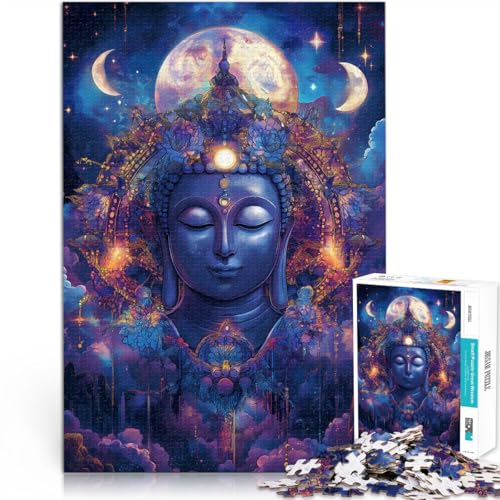 Spielzeug für die ganze Familie Fantasie-Buddha-Statue 1000-teiliges Puzzle für Teenager 26x38cm Heimdekoration Spielzeug ab 14 Jahren von LGNBTGM