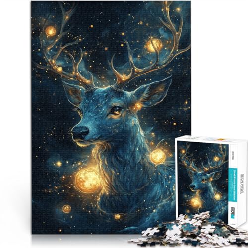 Spielzeug für die ganze Familie Fantasy Soul Hirsch 1000-teilige Puzzles für Erwachsene 38x52cm Heimdekoration Spielzeug für ab 14 Jahren von LGNBTGM