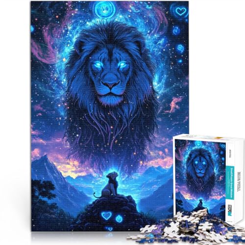 Spielzeug für die ganze Familie König der Löwen Kosmische Majestät 1000-teilige Puzzles für Teenager 26x38cm Heimdekoration Spielzeug von LGNBTGM