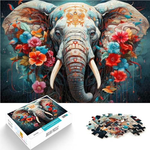 Spielzeug für die ganze Familie Kunst Elefant Tiere süß Puzzle für Erwachsene 2000 Teile 70x100cm Geburtstagsgeschenk von LGNBTGM