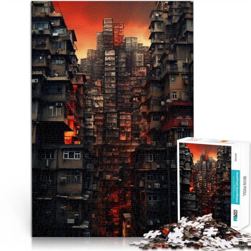 Spielzeug für die ganze Familie Skyline der Stadt Puzzle 1000 Teile für Erwachsene 70x100cm Angebot als Geschenk für die ganze Familie für ab 14 Jahren von LGNBTGM