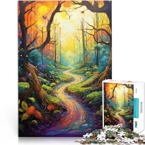Spielzeug für die ganze Familie Wald der geheimnisvollen Wunder Puzzle für Jugendliche 1000 Teile 26x38cm Geburtstagsgeschenk von LGNBTGM