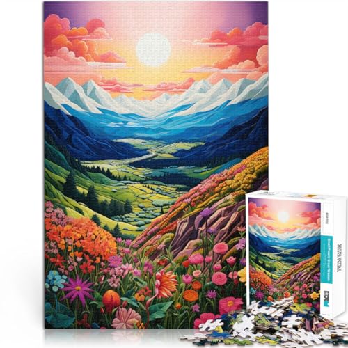 Staycation: Zeit totschlagen Frühlingsberge Kunst 1000-Teile-Puzzle für Erwachsene 26x38cm für Heimdekoration Geeignet ab 14 Jahren Staycation: Zeit totschlagen Frühlingsberge Kunst 1000-Teile-Puzzle für Erwachsene 26x38cm für Heimdekoration Geeignet ab 14 Jahren von LGNBTGM