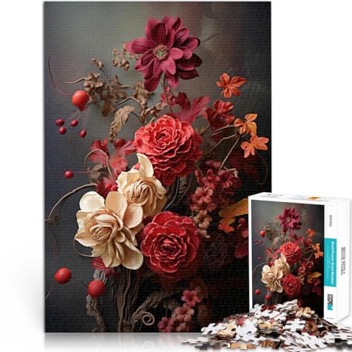 Staycation: Zeit totschlagen Herbstblumen 1000-teiliges Puzzle für Teenager 70x100cm Lernspiel für Geburtstag, Weihnachten ab 14 Jahren von LGNBTGM