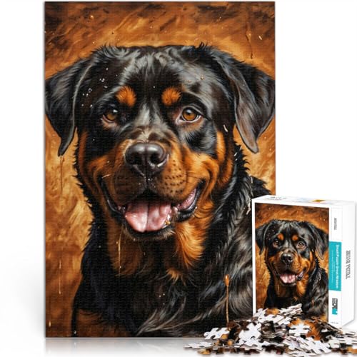 Staycation: Zeit totschlagen Rottweiler-Porträt 1000-teilige Puzzles für Erwachsene 26x38cm Heimdekoration Spielzeug für ab 14 Jahren Staycation: Zeit totschlagen Rottweiler-Porträt 1000-teilige Puzzles für Erwachsene 26x38cm Heimdekoration Spielzeug für ab 14 Jahren von LGNBTGM