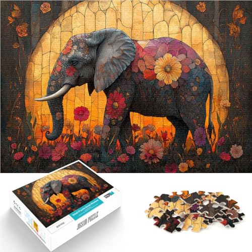 Stressabbau Abstraktes Gemälde Elefant Puzzle für Teenager 1000 Teile 26x38cm Geeignet für die Schreibtischdekoration für ab 14 Jahren Stressabbau Abstraktes Gemälde Elefant Puzzle für Teenager 1000 Teile 26x38cm Geeignet für die Schreibtischdekoration für ab 14 Jahren von LGNBTGM