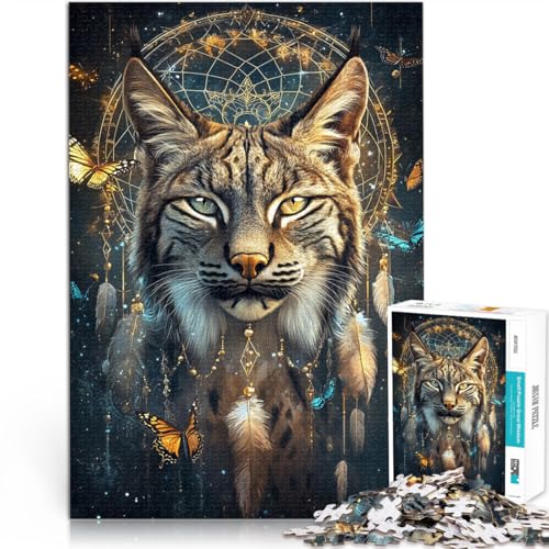 Stressabbau Fantasy Magic Lynx 1000-teilige Puzzles für Erwachsene 26x38cm Lernspiel für Geburtstag, Weihnachten für und ab 14 Jahren Stressabbau Fantasy Magic Lynx 1000-teilige Puzzles für Erwachsene 26x38cm Lernspiel für Geburtstag, Weihnachten für und ab 14 Jahren von LGNBTGM