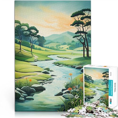 Stressabbau Flusslandschaftskunst 1000-teilige Puzzles für Erwachsene 38x52cm Geburtstagsgeschenk, Geschenke für und ab 14 Jahren Stressabbau Flusslandschaftskunst 1000-teilige Puzzles für Erwachsene 38x52cm Geburtstagsgeschenk, Geschenke für und ab 14 Jahren von LGNBTGM