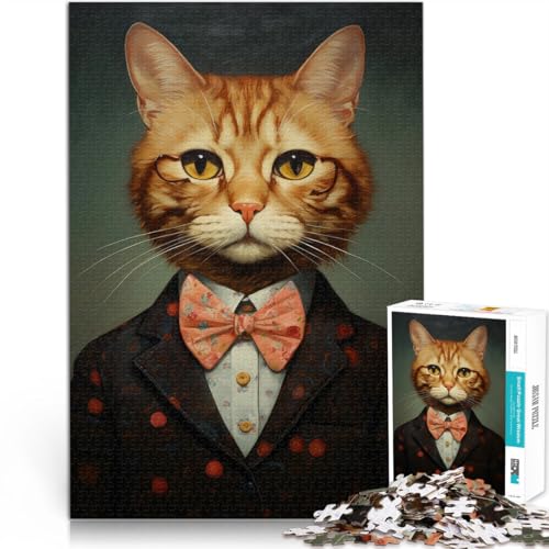 Stressabbau Katzenkunst Puzzle für Jugendliche 1000 Teile 26x38cm eignet ganze Familie ab 14 Jahren von LGNBTGM