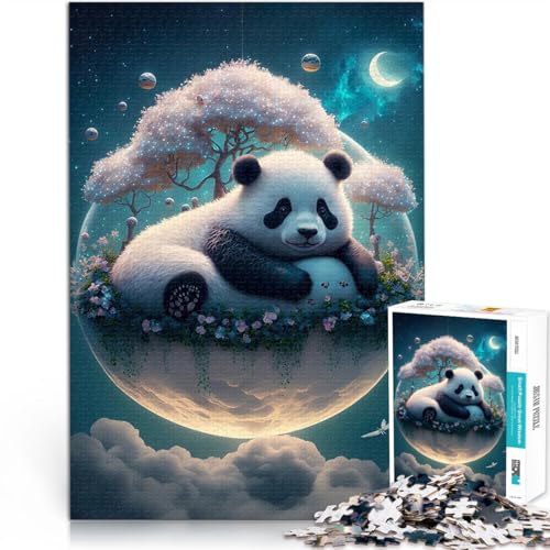 Stressabbau Panda auf dem Mond Puzzle 1000 Teile für Erwachsene 26x38cm Lustige Aktivitäten für zu Hause, Geburtstagsgeschenk, Reisegeschenk, Geeignet ab 14 Jahren Stressabbau Panda auf dem Mond Puzzle 1000 Teile für Erwachsene 26x38cm Lustige Aktivitäten für zu Hause, Geburtstagsgeschenk, Reisegeschenk, Geeignet ab 14 Jahren von LGNBTGM