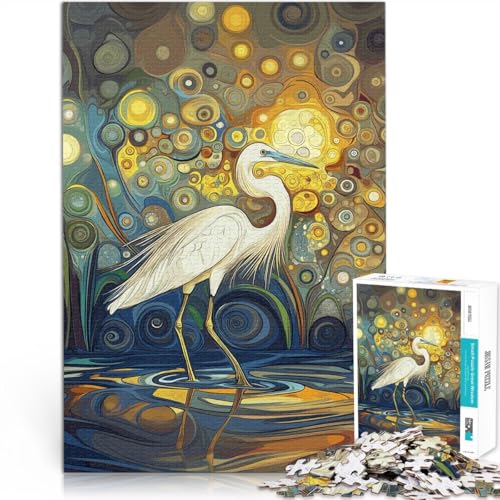Stressabbau Schöner Reiher Klimt Art Puzzle 1000 Teile für Teenager 70x100cm mit passendem Poster und Quizblatt ab 14 Jahren Stressabbau Schöner Reiher Klimt Art Puzzle 1000 Teile für Teenager 70x100cm mit passendem Poster und Quizblatt ab 14 Jahren von LGNBTGM