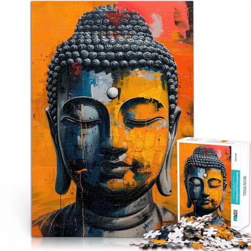 Stressabbau Schwierige Herausforderung Buddha-Meditation Teenager 1000-teiliges Puzzle 70x100cm Wohnkunstdekor für ab 14 Jahren von LGNBTGM