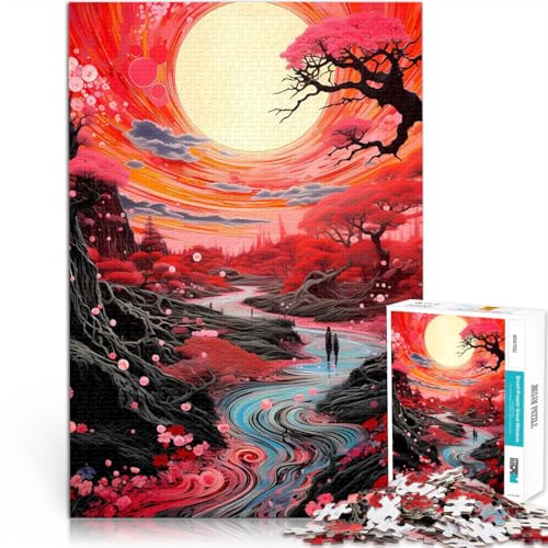 Stressabbau Schwierige Herausforderung Erstaunlich Bunte Landschaft 1000-teilige Puzzles für Teenager 26x38cm Wanddekoration Stressabbau Schwierige Herausforderung Erstaunlich Bunte Landschaft 1000-teilige Puzzles für Teenager 26x38cm Wanddekoration von LGNBTGM
