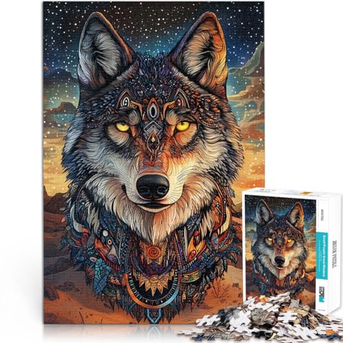 Stressabbau Schwierige Herausforderung Heiliger Wolfskönig 1000-Teile-Puzzle für Teenager 70x100cm Tolles Geschenk für Spiele für 14+ von LGNBTGM