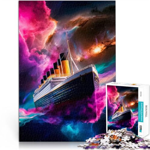 Stressabbau Schwierige Herausforderung Kosmische Titanic Puzzle 1000 Teile für Erwachsene 70x100cm Heimdekoration Spielzeug für ab 14 Jahren von LGNBTGM