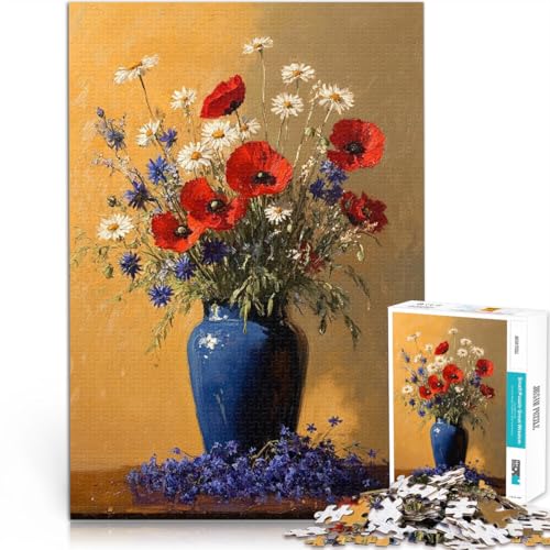 Stressabbau Schwierige Herausforderung Schöne Blume Puzzle für Teenager 1000 Teile 70x100cm Lustiges Geschenk für 14+ von LGNBTGM