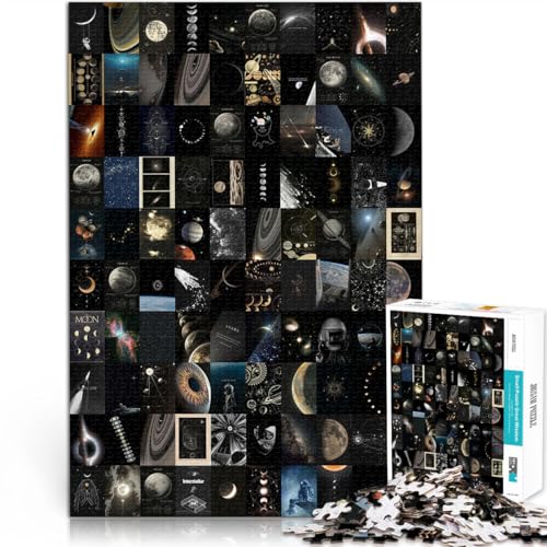 Stressabbau-Spielzeug Astronomische Ästhetik Mosaikmalerei Puzzle 1000 Teile für Erwachsene 70x100cm EIN Kunstwerk von LGNBTGM