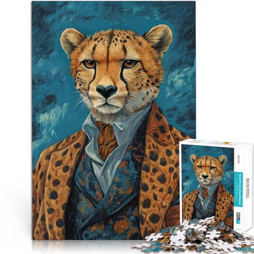 Stressabbau-Spielzeug Gepard im Anzug Puzzle für Erwachsene, 2000 Teile 70x100cm Geeignet für die Schreibtischdekoration für ab 14 Jahren von LGNBTGM