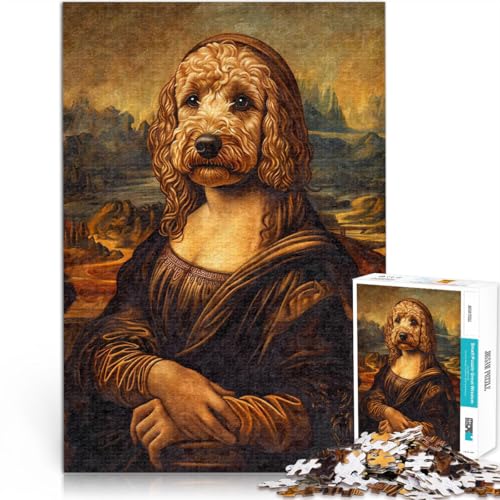 Stressabbau-Spielzeug Künstlerisches Hundeportrait Teenager 1000 Teile Puzzle 26x38cm Wunschliste mit dem Weihnachtsmann für und ab 14 Jahren von LGNBTGM
